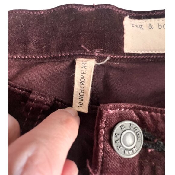 Rag & Bone Women's Suede Pants in purple, size 24. Soft and sleek - Picture 8 of 13